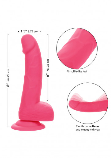 Fallo Realistico - Silicone Studs 6' Pink