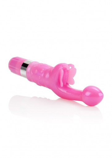Vibratore Rabbit - 9-Function Butterfly Kiss Platinum Edition - Pink