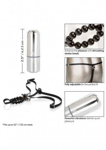 Perizoma ricaricabile - Rechargeable Thong with Beads