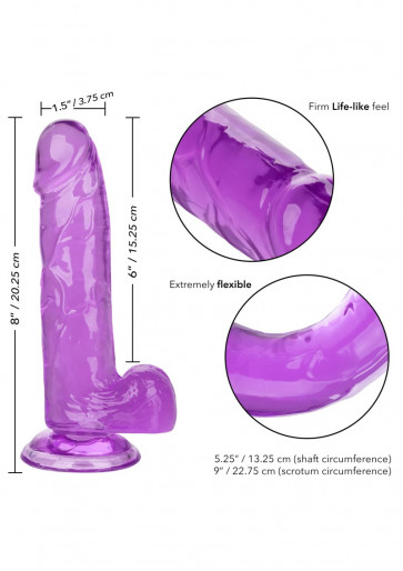 Fallo Realistico - Queen Size Dong 6 Inch Purple