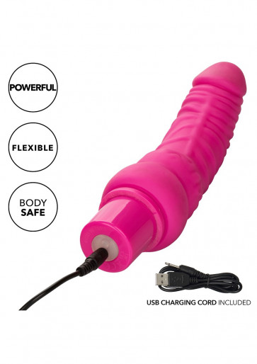 Vibratore Realistico Ricaricabile - Power Stud Curvy Pink
