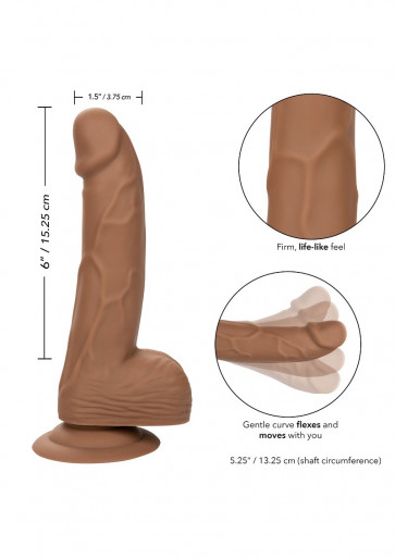 Fallo Realistico - Silicone Studs Brown 15.25 cm 