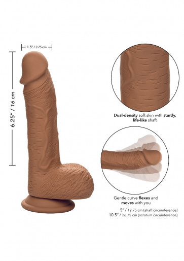 Fallo Realistico - Dual Density Silicone Studs Brown 16 cm  