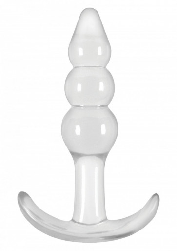 Cuneo Anale - T-Plug  Ripple Transparant