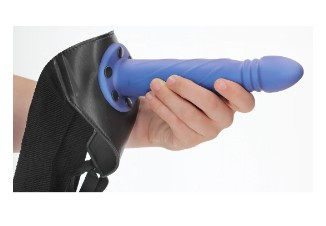 Cintura Fallica  - Twisted Hollow Strap-On Metallic Blue