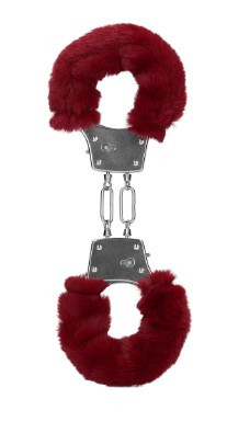Manette - Furry Metal Hand Cuffs Red