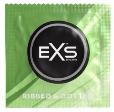 Preservativi - Exs Ribbed, Dotted & Flared (3 pz)