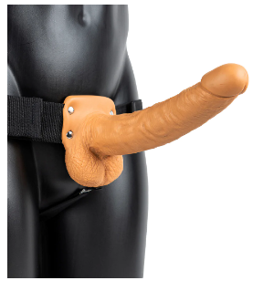Cintura Fallica Vibrante - Vibrating Hollow Strap-On (23 cm)