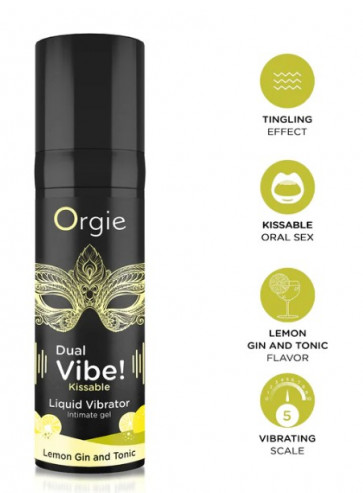 Gel Eccitante  - Dual Vibe! Lemon Gin and Tonic