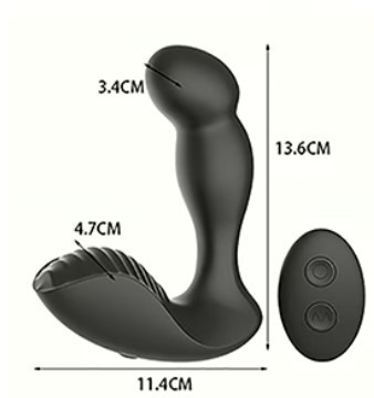 Stimolatore Prostatico Vibrante - Fantasy Massage Black