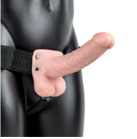 Hollow Strap-On with Balls 18 cm