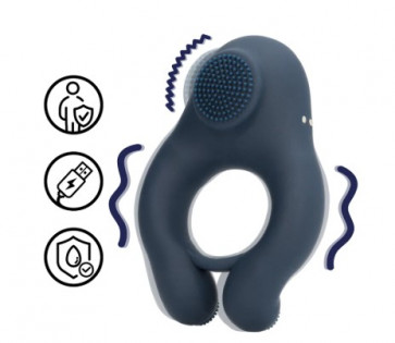 Anello Vibrante con Stimolatore Clitoride - Vibrating Cockring with Clitoris Stimulation