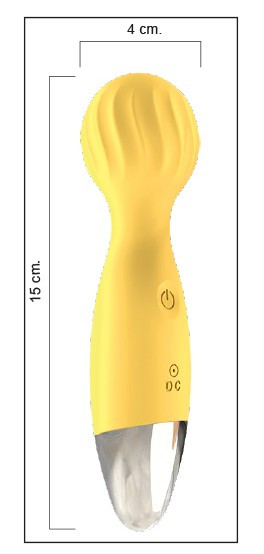 Stimolatore Clitoride e Anale - Fierfly Wand Yellow