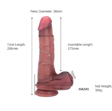 Fallo Realistico - Super Soft Realistic Dual Density Dick