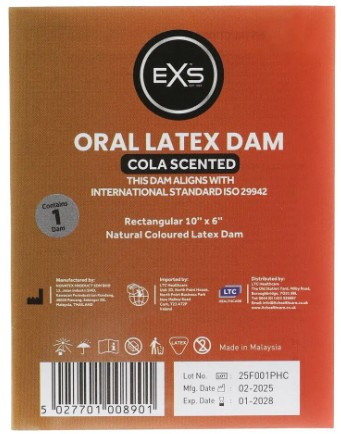 Diga Orale - EXS Oral Dam - Cola(1 pz)