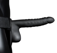 Cintura Fallica - Ribbed Hollow Strap-On with Balls