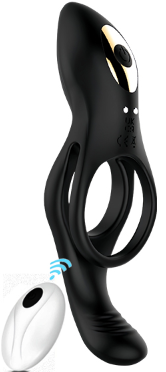 Anello per Pene con Stimolatore Prostatico - Wander Ring Black