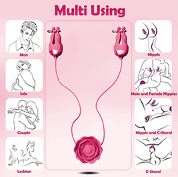 Vibratori per Capezzoli - Nipple Vibrator Rose Red