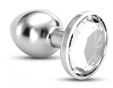 Cuneo Anale - Bijou - Anal Jewel Plug - Medium - Clear