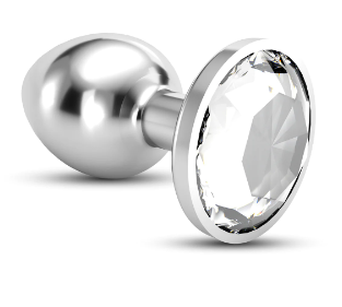 Cuneo Anale - Bijou - Anal Jewel Plug - Large - Clear