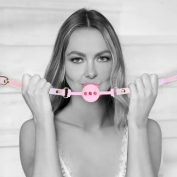 Bavaglio a Sfera Traspirante - Paris Collection - Silicone Ball Gag - Pink