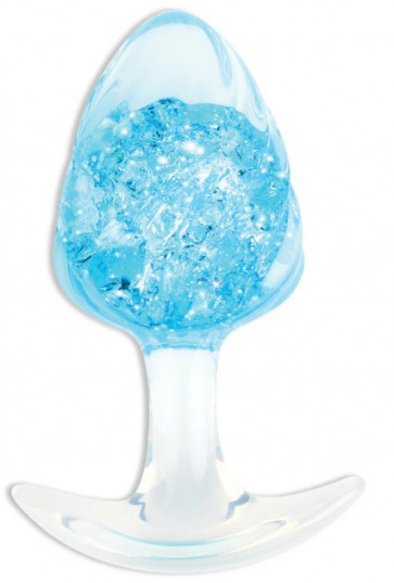 Cuneo Anale - Crystal Butt Plug Large Blue