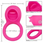 Anello Vibrante con Stimolatore Clitoride - Teasing Tongue Enhancer
