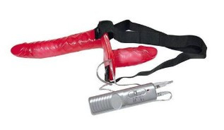 Doppia Cintura Fallica Vibrante - Double Strap-On