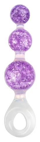 Cuneo Anale - Crystal Trio Butt Plug Medium Purple