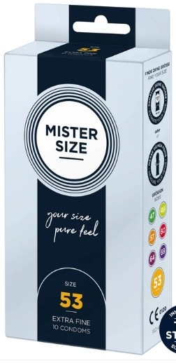 Preservativi - Mister Size 53 mm (10 pcs)