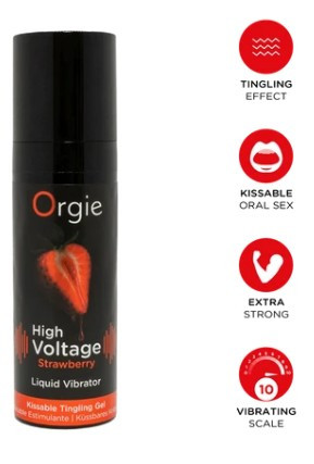 Gel Intimo Vibrante - High Voltage - Strawberry