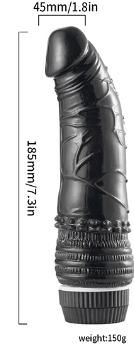 Vibratore Realistico - Vibrator Model LP Black