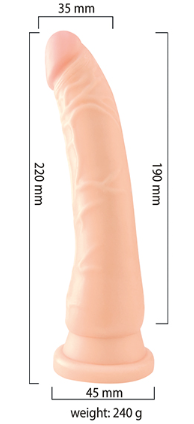 Fallo Realistico PVC Dildo  Size M