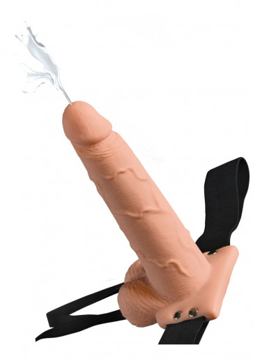 Cintura Fallica eiaculante - 7.5in Hollow Squirting StrapOn