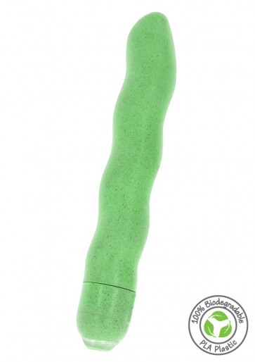 Vibratore biodegradabile - Organic Wave Vibrator Green