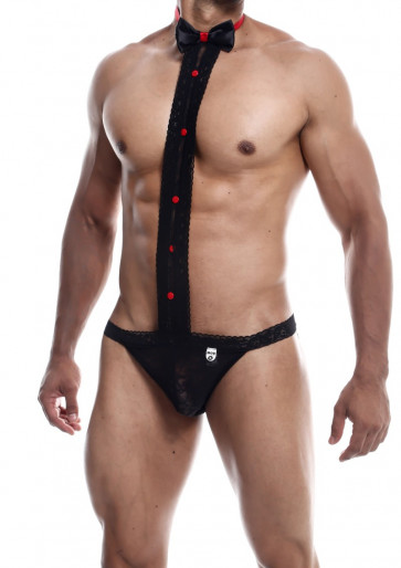 Perizoma in Pizzo - MOB Tuxedo Lace Thong (Taglia L/XL)