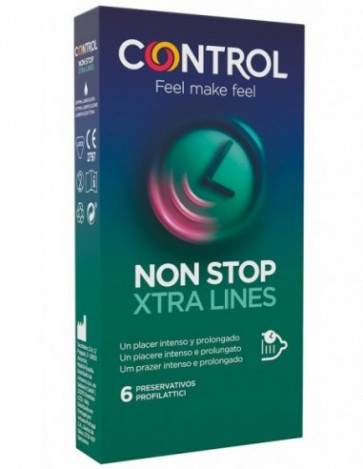 Preservativi - Non Stop Xtra Lines (6 pz)