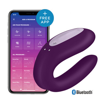 Stimolatore Clitoride - Double Joy Partner Vibrator - Violet