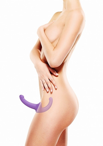 Strapless - Silicone Strapless Strapon - Purple
