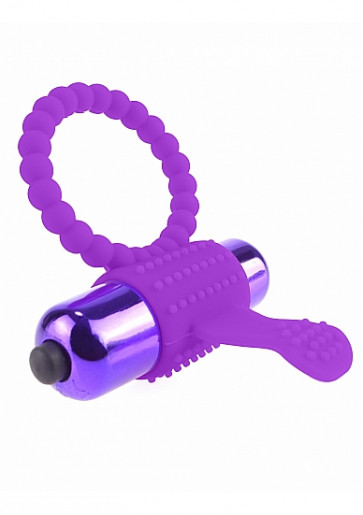 Anello Vibrante - Vibrating Silicone Super Ring - Purple