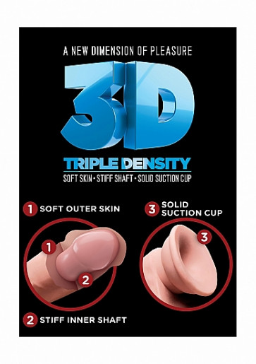 Fallo Realistico - 5" Triple Density Cock - Flesh