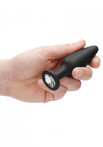 Cuneo Anale - Cone-Shaped Diamond Butt Plug - Black