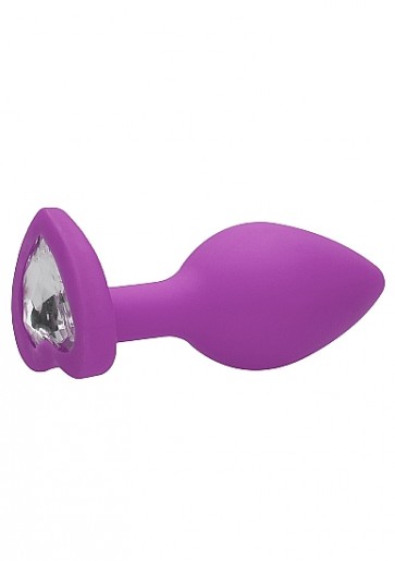 Cuneo anale - Diamond Heart Butt Plug - Regular - Purple