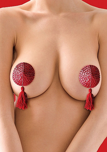 Copricapezzoli  - Nipple Tassels - Round - Red