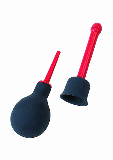 Doccia anale/vaginale/ Syringe Anal Douche - Black