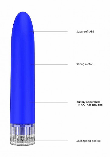 Vibratore - Eleni - Super Soft ABS - Multi-Speeds - Royal Blue