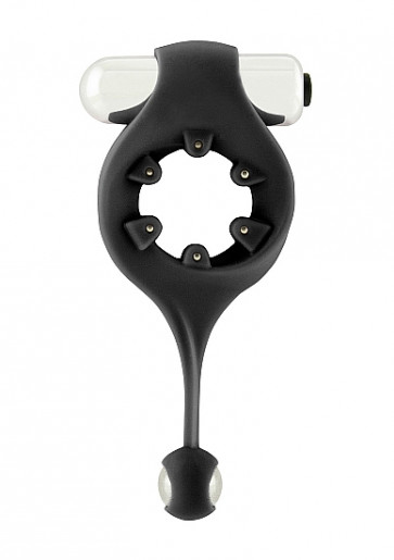 Anello Fallico Vibrante - Infinity - Black