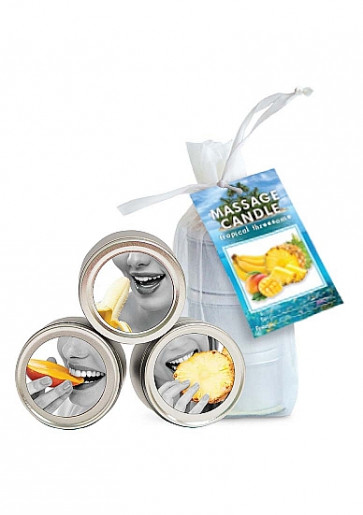 Candele da Massaggio - Candles in Mango, Pineapple, Banana