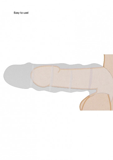 Guaina Pene - Penis Extender - 17 cm - Black