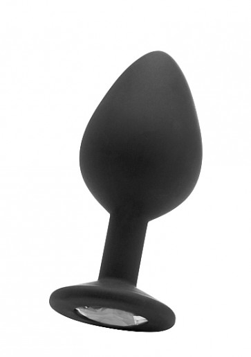 Cuneo Anale - Large Diamond Butt Plug - Black